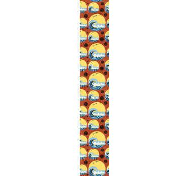 Tapete 70's Sun Sonne, strand und welle - TenStickers