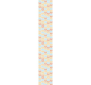 Tapete geometrisch blaue und beige pfeile - TenStickers