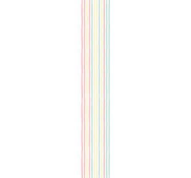 How about refurbishing your home with this irregular pastel striped wallpaper. A great decorative wallpaper idea for children bedroom and other space.