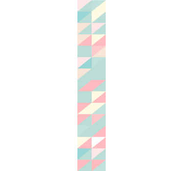 Abstract Pastel Triangles geometric wallpaper - TenStickers