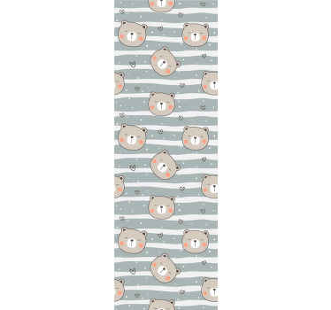 Adorable Little Bears Childrens Wallpaper - TenStickers