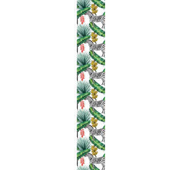 Jungle og zebra tapet - TenStickers