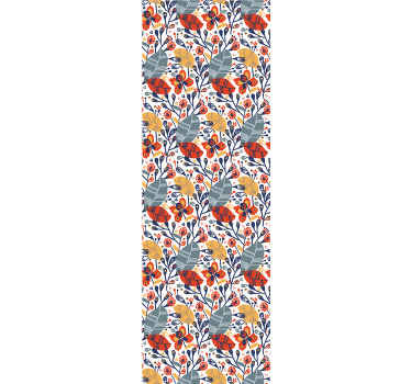 Um magnífico papel de parede de padrão de flores moderno para a decoração da sua casa. é duradouro, resistente a amarrotamento, desbotamento e à prova d'água.