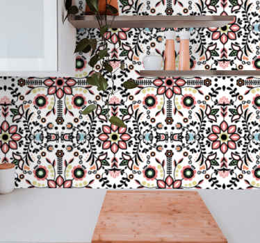 墙纸花卉 装饰图案 - TenStickers