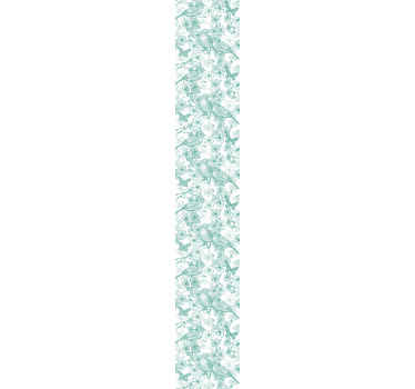 Um produtode papel de parede decorativo para os amantes da natureza. O papel de parede de fundo verde claro hospeda um produtoincrível de vários pássaros em galhos de árvores.