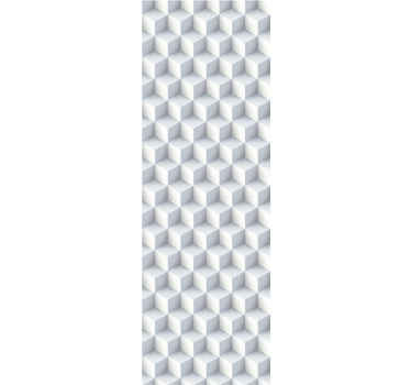 Papel pintado cuadros 3D color blanco - TenVinilo