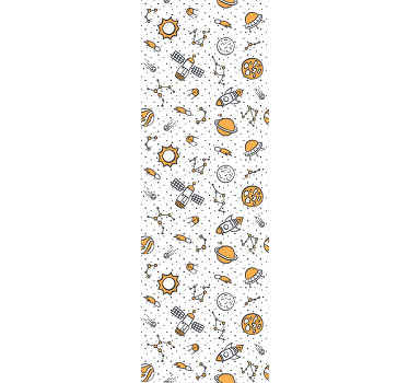 Vesmír a rakety detská tapeta - Tenstickers