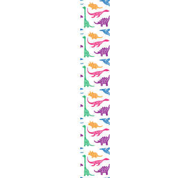 Dinosaur skisse mønster dinosaur tapet - Tenstickers