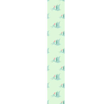 Tapete za zid Dinosaura sretni pterodaktili - TenStickers