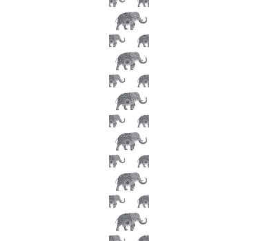 Papel pintado infantil elefantes étnicos - TenVinilo