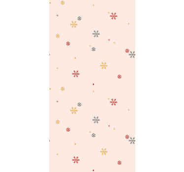 Elegantní sněhový vzor tapeta do obývacího pokoje - TenStickers