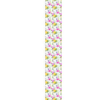 Farebné ruže vintage štýl list tapety - Tenstickers