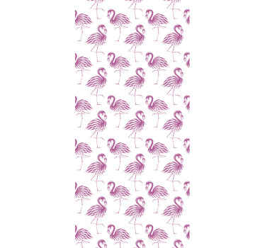 Flamingo Motif animals wallpaper - TenStickers