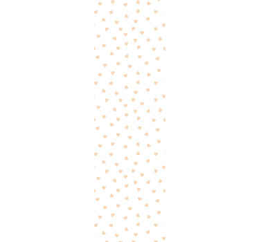 Papier peint rayé simplicité à motifs de cœur - TenStickers