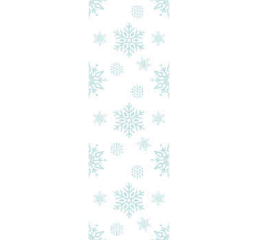 Large snowflakes Christmas wallpaper - TenStickers
