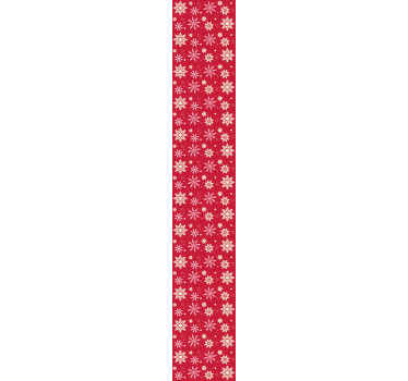 Feestelijke sneeuwvlokken behang kerst - TenStickers