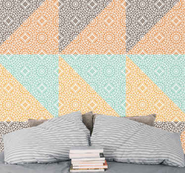 花 壁紙 装飾タイルディスプレイ - TENSTICKERS