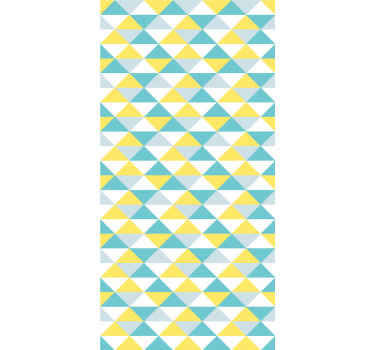 Papel de parede de azulejo geométrico amarelo e azul para sua casa e espaço de escritório. Este padrão de papel de parede com figuras geométricas daria uma aparência excelente.