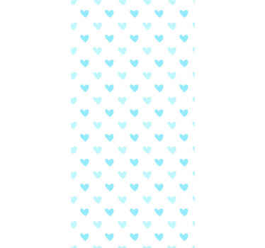 Papier peint chambre enfant motif de coeur - TenStickers