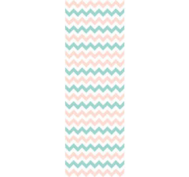 Geometrische Tapete dekor mit chevron-muster - TenStickers