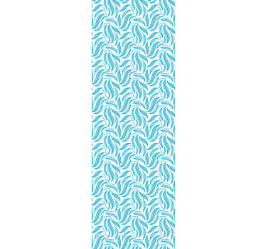 Bezšvové modré listy list tapety - Tenstickers