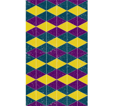 Papel tapiz geométrico diseño con motivos geométricos - TenVinilo