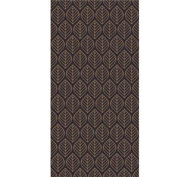 Carta da parati foglie elegante motivo a foglie - TenStickers