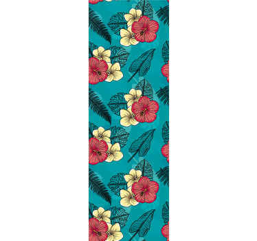 Papel de parede de vinil de flores havaianas - é realmente brilhante e adorável para fazer qualquer espaço parecer atraente. Pode ser decorado na cozinha, etc.