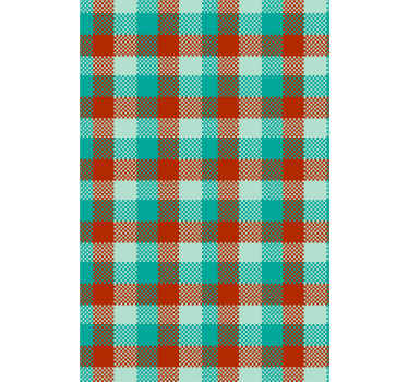 Tapete geometrisch gingham-muster - TenStickers