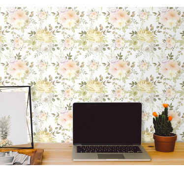 tapety na stenu kvety kvetová kompozícia - Tenstickers