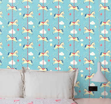 Circus Ducks Delight animals wallpaper - TenStickers