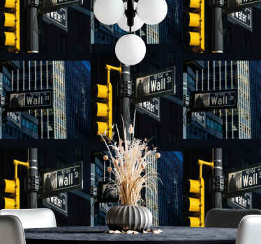 Urban Intersection city wallpaper - TenStickers