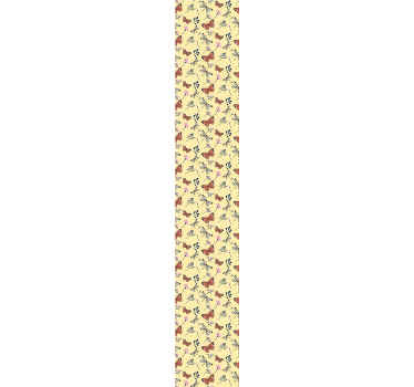 Papel pintado infantil mariposas en fila - TenVinilo