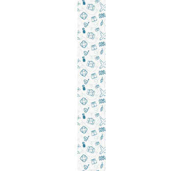 Papier peint chambre enfant éléments de thème de voyage - TenStickers