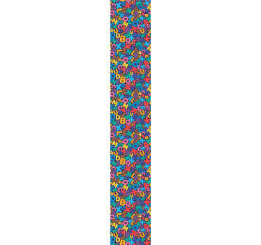 letters pattern Childrens Wallpaper - TenStickers