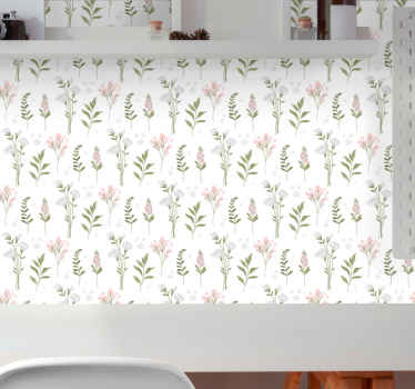 Carta da parati floreale motivo floreale di eleganza - TenStickers