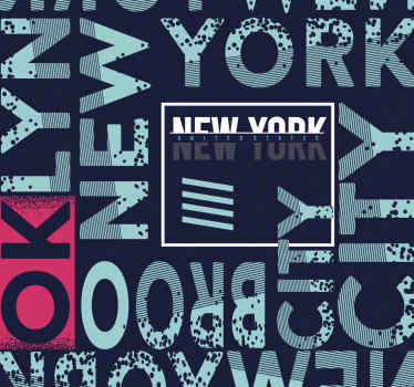 Tapete New York urbane typografie - TenStickers