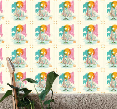 Papel pintado Nueva York Casas coloridas de nueva york - TenVinilo