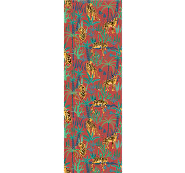 Tropisk jungelscene tapet dyr - Tenstickers