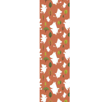 Tapete Kinderzimmer Bunte mumins - TenStickers