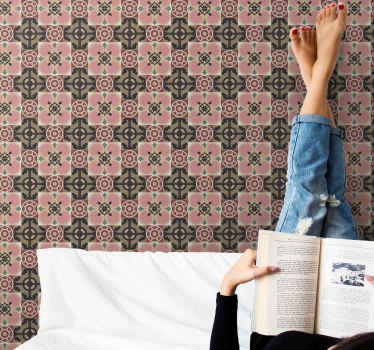 Toledo Tile vinyl wallpaper - TenStickers