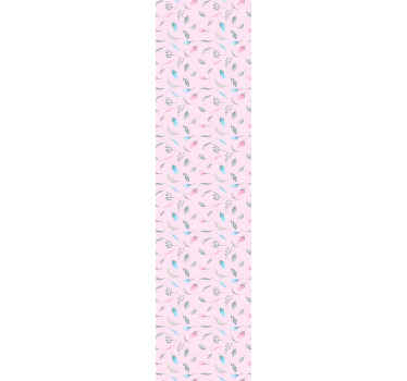 Papier peint chambre enfant motifs floraux roses - TenStickers