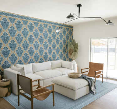 Elegant flourish design baroque wallpaper - TenStickers