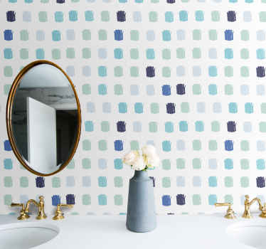 Tapete Kreise pinselstrich punkte - TenStickers