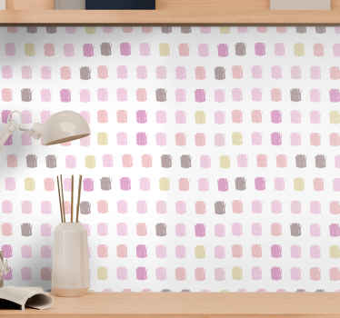 Quadrant Brush Marks square wallpaper - TenStickers