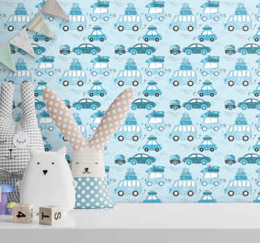 Tegneserie bybilde tapet byer - Tenstickers