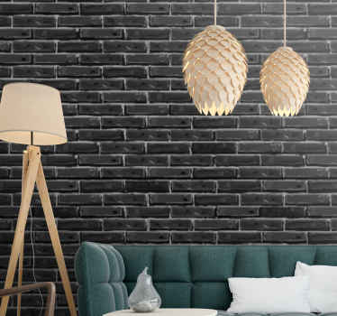 Elegante skalerede lamper murstenstapet - TenStickers