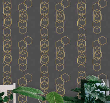 Tapete geometrische Muster geometrisches lineares design - TenStickers