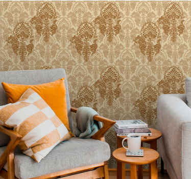 Papel tapiz barroco motivos clásicos elegantes - TenVinilo