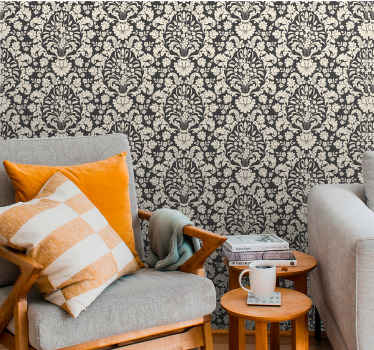 Baroque Damask Pattern baroque wallpaper - TenStickers
